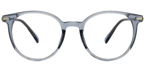 Stylish clear frame cat-eye glasses with a modern design, featuring transparent lenses and sleek arms for a contemporary look.